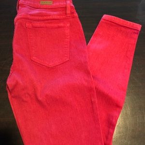 Red denim skinny jeans! Brand New!